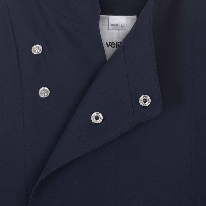 Chaqueta de cocina con botones automáticos Chaqueta de cocina con botones automáticos, personalizable con logo de empresa en uniforma