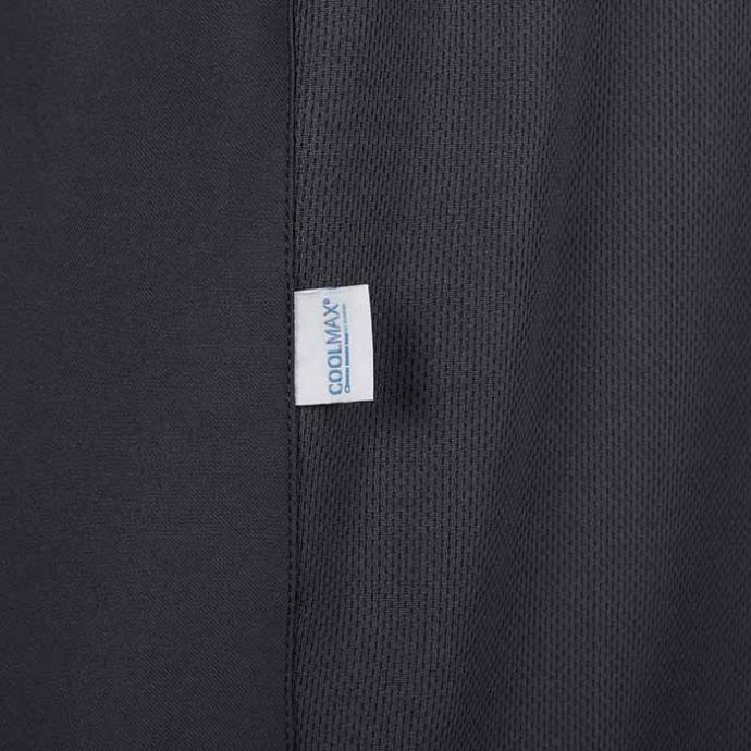 Chaqueta de cocina tejido micro perforado de rejilla coolmax Chaqueta de cocina en tejido de rejilla micro perforada coolmax transpirable en la espalda
