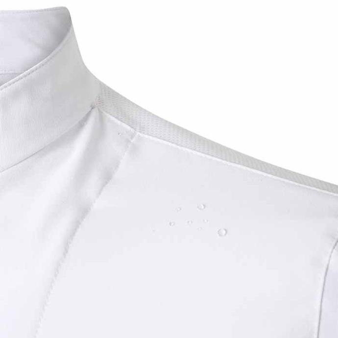 Chaqueta de cocina repelente de las manchas y de los líquidos Chaqueta de cocina en uniforma repelente de las manchas, los líquidos, anti bacterias
