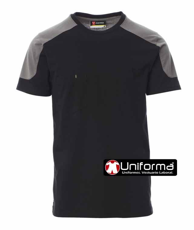 Camiseta de trabajo de la marca Payper Corporate de diseño bicolor de manga corta, para uniforme corporativo, personalizable con logo de empresa en Uniforma