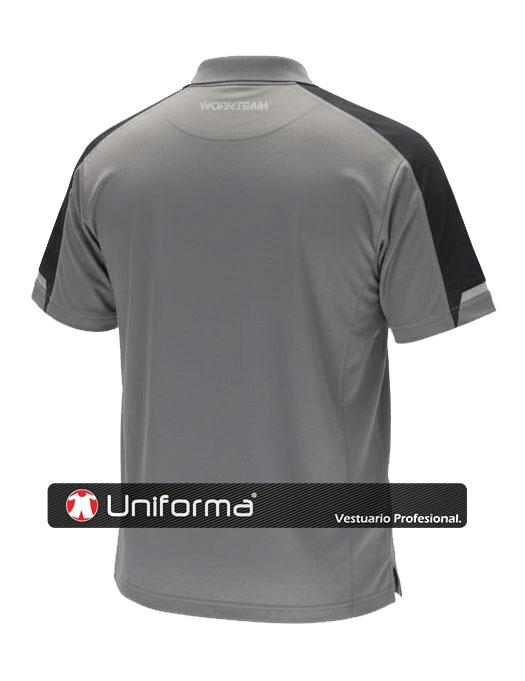 Polo de trabajo en tejido técnico de micro piqué transpirable