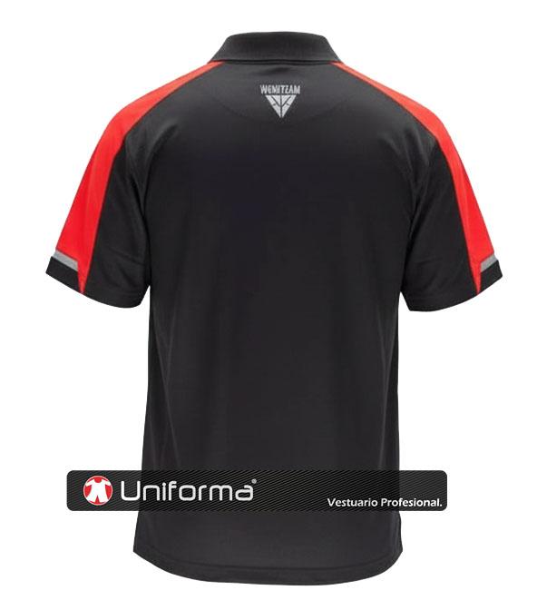 Polo de trabajo en tejido técnico de micro piqué transpirable