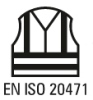 Parka de trabajo reflectante de alta visibilidad EN ISO 20471 