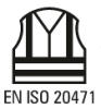 Chaleco Homologado alta visibilidad EN iso 20471