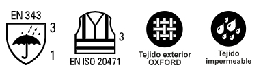 Traje Agua Alta visibilidad impermeable personalizable con logo de empresa en Uniforma