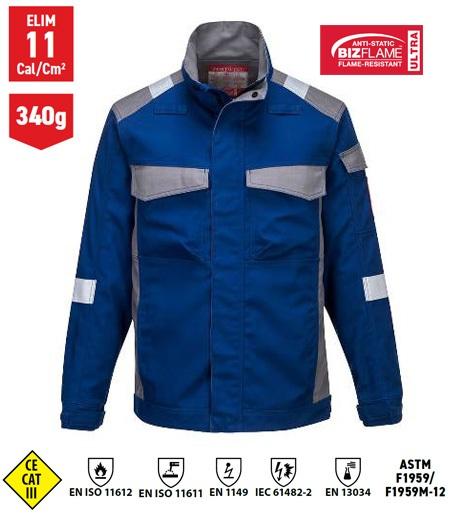 Chaqueta Ignífuga Anti-estática Lavado Industrial - PFR08