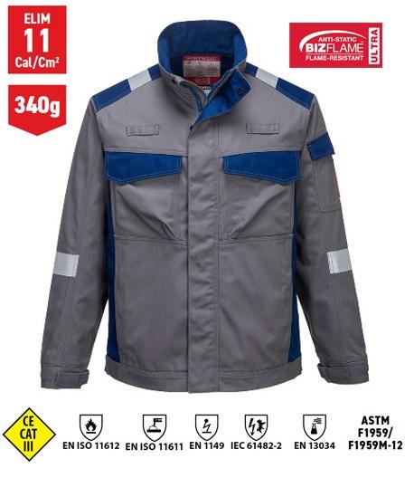 Chaqueta Ignífuga Anti-estática Lavado Industrial - PFR08