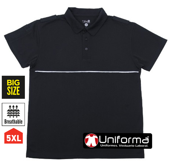 Polo transpirable de vigilante de seguridad en uniforma Polo transpirable de vigilante de seguridad en uniforma
