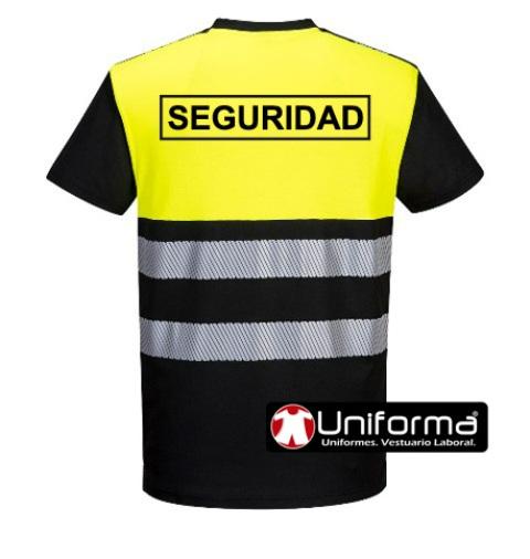 Camiseta de vigilante de seguridad de alta visibilidad