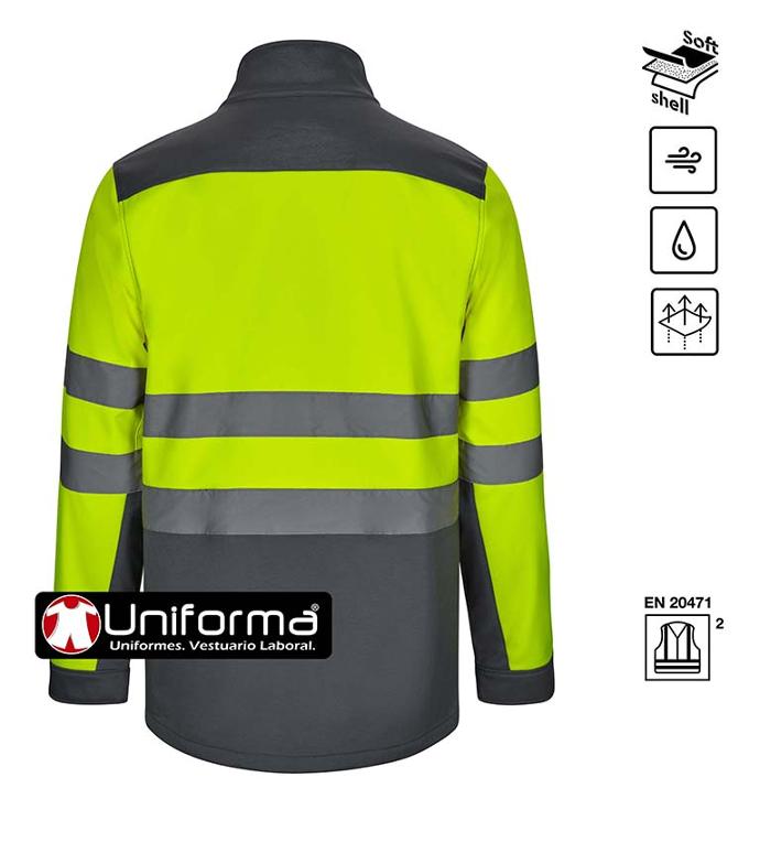 Softshell de alta visibilidad clase 2