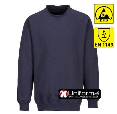 Sudadera de trabajo anti estática disipativa de la carga electro estática ESD para trabajar con componentes electrónicos personalizable con logo de empresa en uniforma