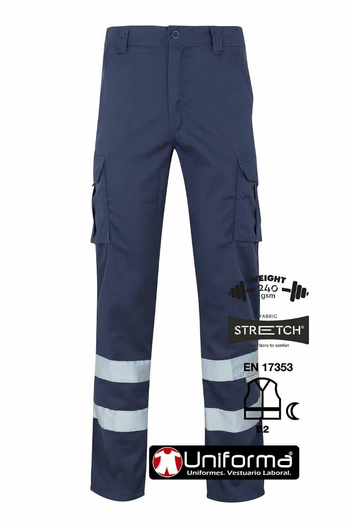 Pantalones de trabajo EN17353 de visibilidad mejorada Pantalones de trabajo EN17353 de visibilidad mejorada