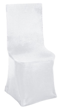 Funde de silla blanca en tejido elástico y flexible para eventos, personalizable con logo de empresa en Uniforma - VL3226