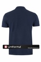 Polo de algodón 100% Azul marino navy de manga corta, para personalizar con logo de empresa en Uniforma, disponible en tallas grandes hasta la 5XL - VPS2001U