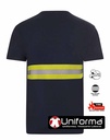 Camiseta Algodón Banda Reflectante Ignífuga de color azul marino, personalizable con logo de empresa en Uniforma  - UN303