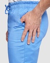 Pantalón Básico Sanitario Cintura de Goma con cordón ajustable, modelo básico, económico y barato para trabajadores temporales y cursos de formación, personalizable con logo de empresa en Uniforma - LY9087