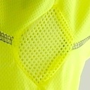 Polo de trabajo de alta visibilidad con bandas reflectantes segmentadas transpirable con rejilla en las axilas para mejorar la evaporación del sudor en uniforma