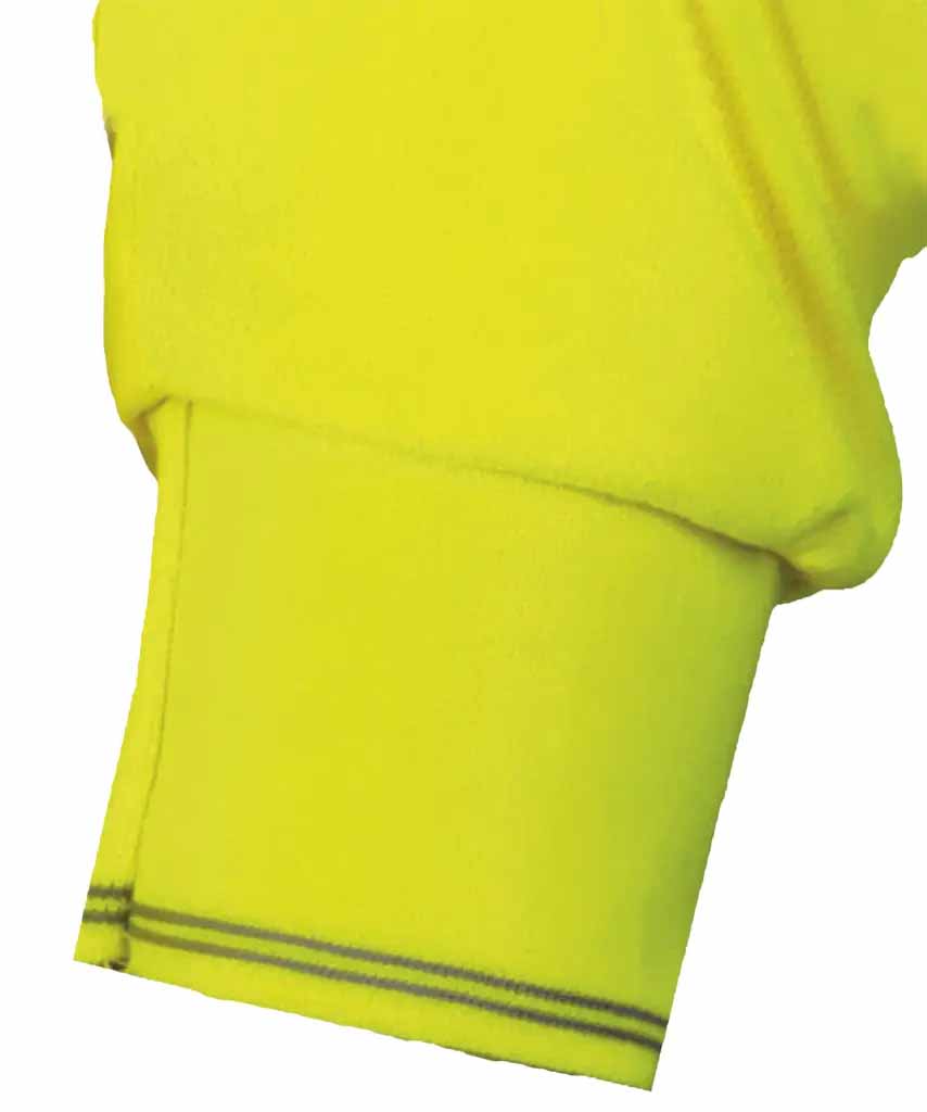 Puños elásticos de canalé con detalle de color a contraste en Uniforma