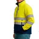 Chaqueta de trabajo en tejido Polar homologada para Alta Visibilidad EN ISO 20471 Clase 2, de diseño  bicolor, cremallera completa, puños elásticos para un cierre óptimo, personalizable con logo de empresa en Uniforma - PR5640