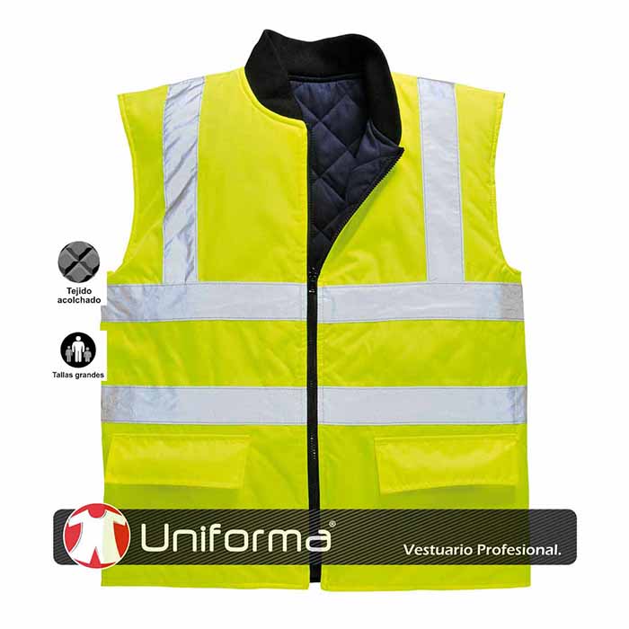 Chaleco Acolchado Alta Visibilidad Tallas Grandes - PS469