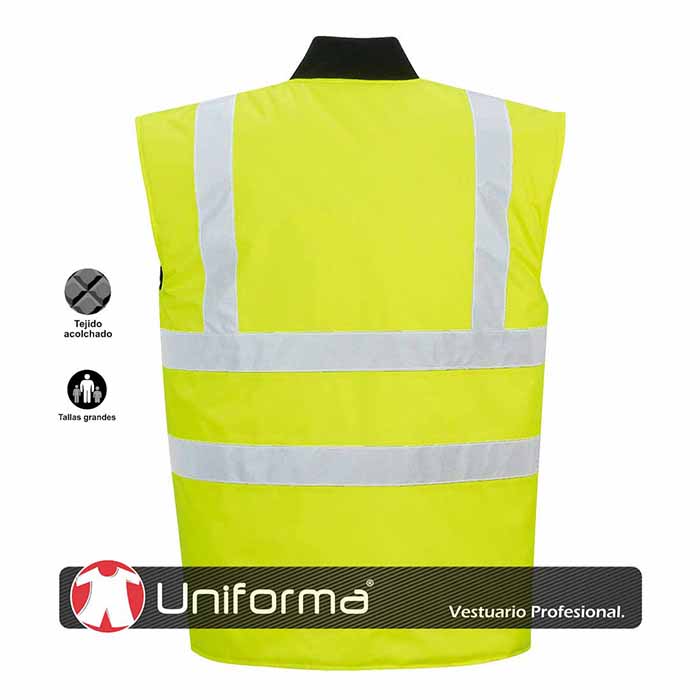 Chaleco Acolchado Alta Visibilidad Tallas Grandes - PS469