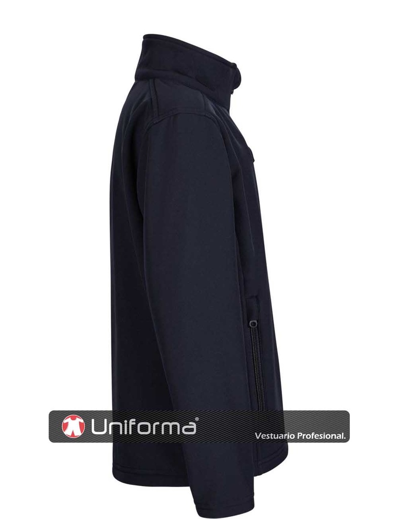 Chaqueta Softshell Unisex repelente del agua, forro polar interno, tejido elástico, persobalizable con logo de empresa, bordado, serigrafía o DTF en Uniforma