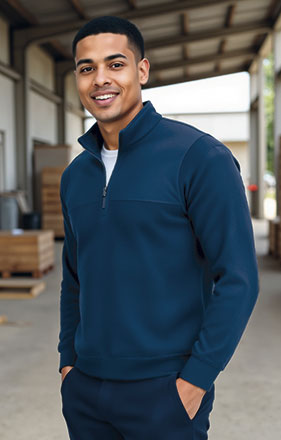 Jersey polar reforzado, Cuello Alto Media Cremallera, personalizable con logo de empresa en Uniforma  - VL1640