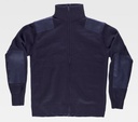 Chaqueta de punto con cierre de cremallera completa, cuello alto, tipo jersey grueso, con tejido de refuerzos en los codos y en los hombros, personalizable con logo de empresa en uniforma - TS4500 - TS4500