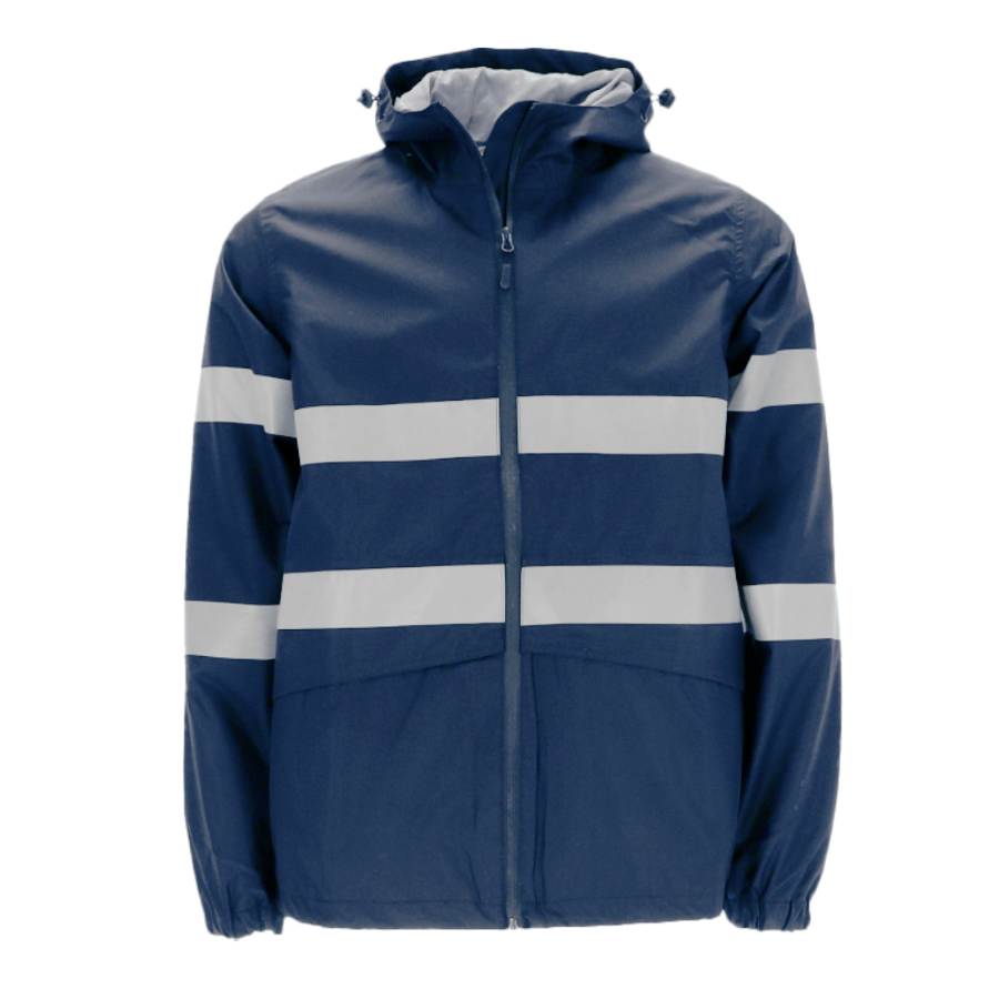 Impermeable de visibilidad realzada de color marino personalizable con logo de empresa en Uniforma  - VL2631