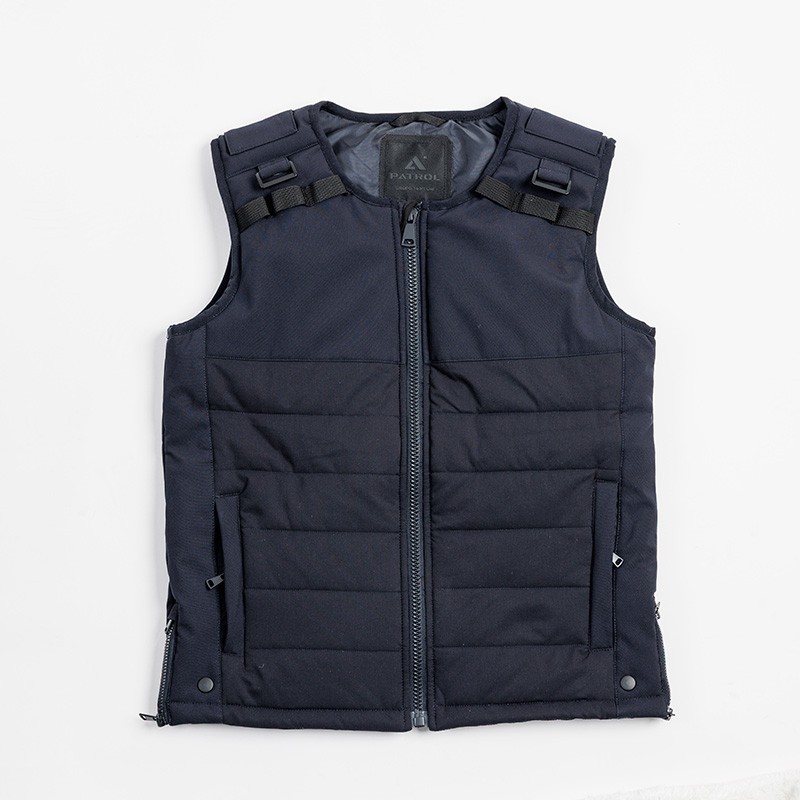 Chaleco Táctico de Policías, Vigilantes y cuerpos de seguridad, de color azul marino, en tejido Ultra-flex de Alto Rendimiento, en Uniforma - TR225