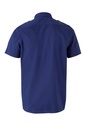 Camisa de Manga Corta de color azul marino con Galoneras, cierre de botón, personalizable con logo de empresa en Uniforma - V532