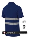 Polo Algodón Bandas Segmentadas Gris - UN2220
