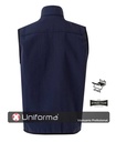 Chaleco de trabajo tipo neopreno Softshell, cortavientos, forrado con forro polar, personalizable con logo de empresa en Uniforma.  V205905