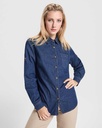 Camisa Vaquera de Mujer Manga Larga Elástica - LY6707