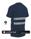 Camiseta Algodón Cintas Reflectantes - UN1010