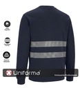 Sudadera de Algodón con Bandas Reflectantes personalizable con logo de empresa en Uniforma - UN3212