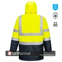 Parka de trabajo de alta visibilidad impermeable Desmontable 7 en 1 Bicolor para frío intenso EN342 -40ºC personalizable con logo de empresa en Uniforma - PS426