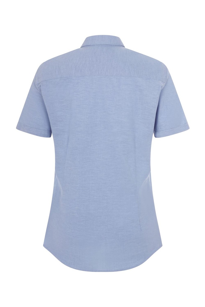 Camisa Oxford Manga corta de  Mujer en tejido elástico personalizable en uniforma  - V405024S
