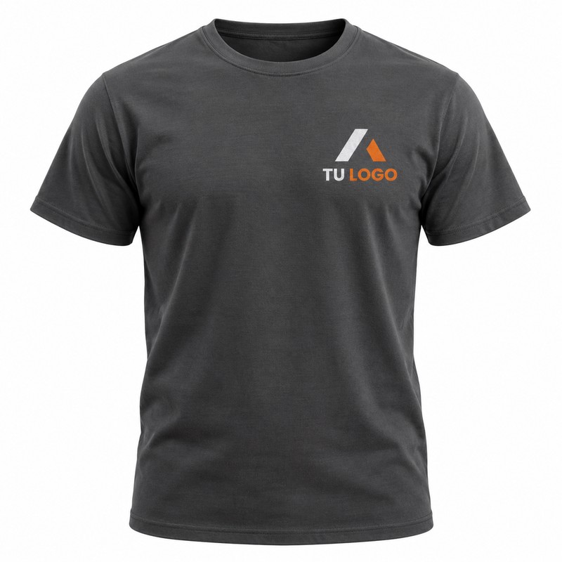 Rotulas logos en camisetas de trabajo en uiforma