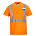 Camiseta reflectante de alta visibilidad naranja con bolsillo PS190
