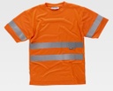 Camiseta de manga corta reflectante de alta visibilidad en Uniforma TC3945 naranja