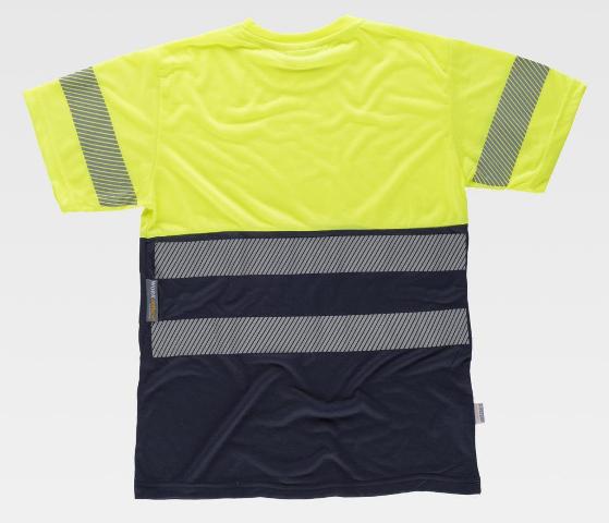 Camiseta alta visibilidad bicolor bandas segmentadas - TC6040