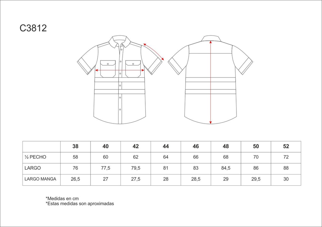 Camisa Alta Visibilidad Manga Corta - TC3812