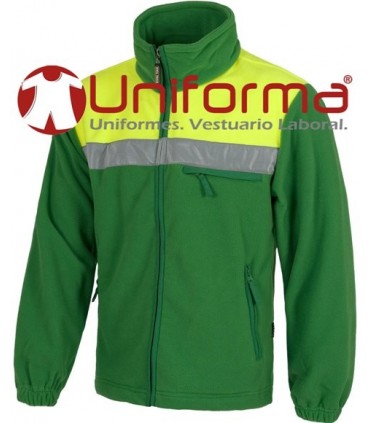 Chaqueta Polar Reflectante Verde - TC4030