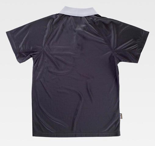 Polo en tejido Técnico de poliéster transpirable Bicolor con bolsillo en el pecho, personalizable con logo de empresa en Uniforma - TS6530