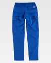 Pantalón de trabajo Elástico Multibolsillos Uniforma - TB4030 Azul electrico