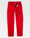 Pantalón de trabajo Elástico Multibolsillos Uniforma - TB4030 Rojo