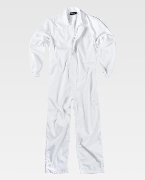 Mono de trabajo sin bolsillos Uniforma TB3010 Blanco
