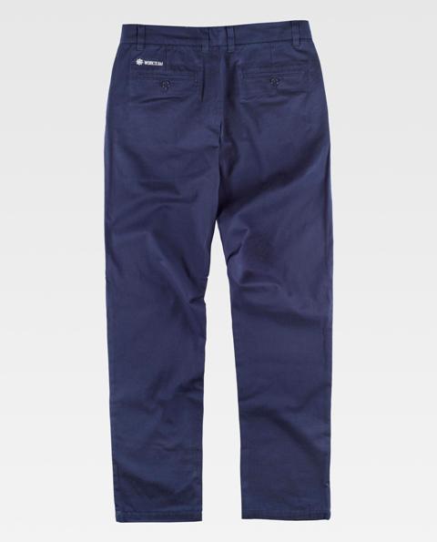 Pantalón de trabajo de mujer tipo chino Uniforma TB4025  Marino