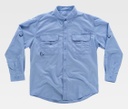 Camisa de trabajo tipo safari Uniforma TB8500 Celeste